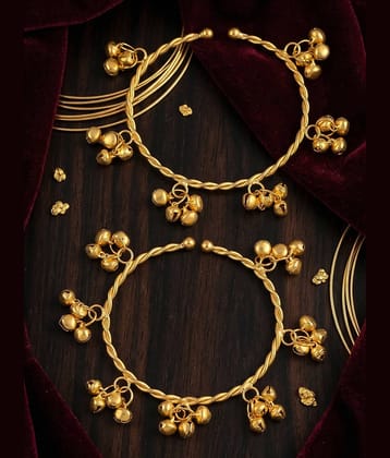 Bhagya Lakshmi Gold Bangle Set ( Pack of 1 )