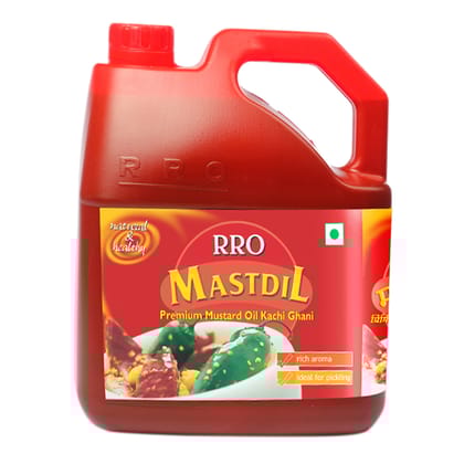 RRO Mastdil Premium Mustard Oil 5 Ltr Jar