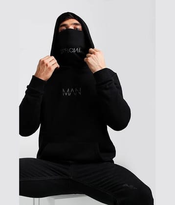 TAZO Fleece Hooded Men's Sweatshirt - Black ( Pack of 1 )