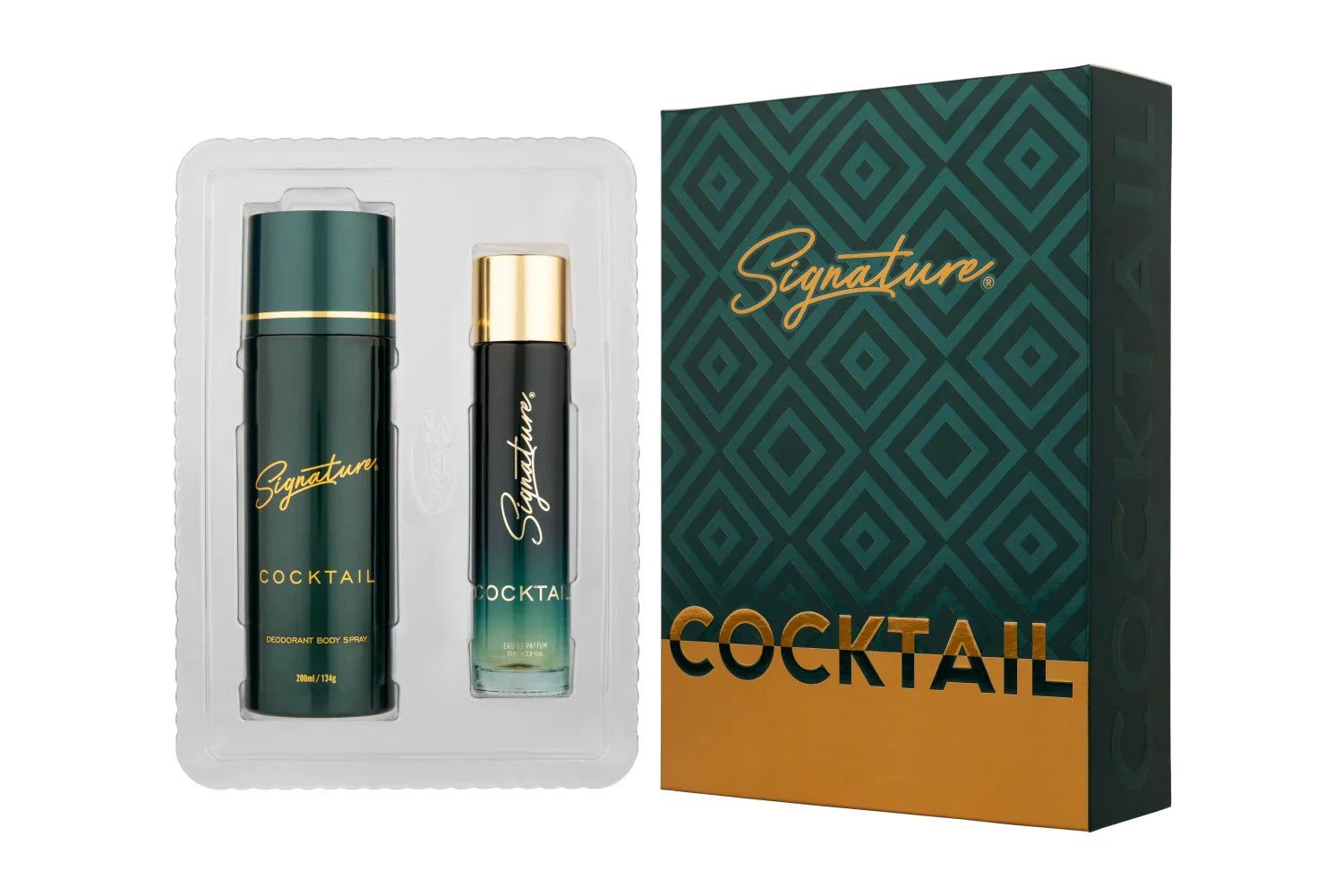 COCKTAIL Unisex Perfume (60 ML Perfume + 200 ML Deodorant) | Premium Gift Set for Men & Women | Perfume Gift Pack