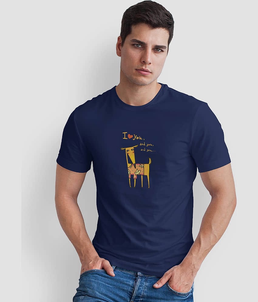 The Twenty Eight Pack of 1 Cotton Regular Fit Men's T-Shirt ( Blue )