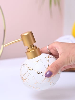 White Ceramic Soap Dispenser