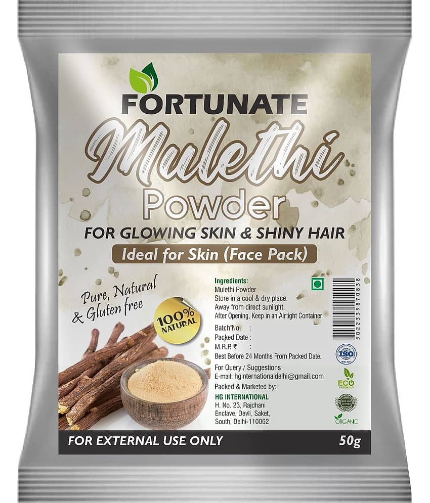 Natural Organic Mulethi Powder Glycyrrhiza Powder For Hair and Skin Care