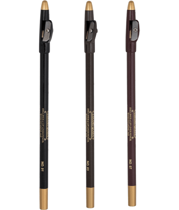 Colors Queen LL-13 Lip Liner Pencil Black+ Dark Brown +Brown Black Pack of 3 6