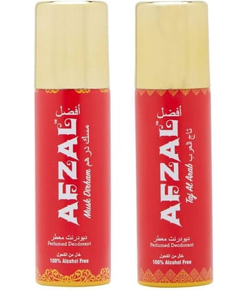 AFZAL Pack of 2 Unisex Daily use Deodorant Spray 50 mL Pack of 2