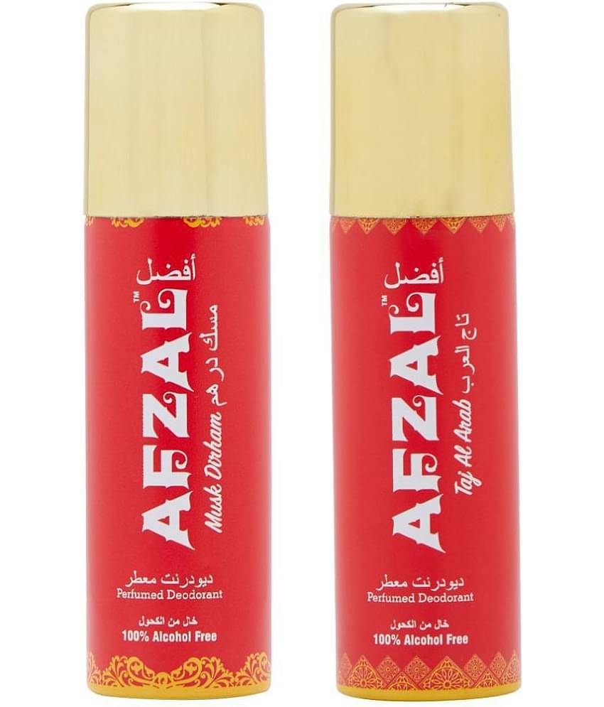 AFZAL Pack of 2 Unisex Daily use Deodorant Spray 50 mL Pack of 2