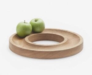 Handicraft Exim Handcrafted Wooden Serving Tray | Natural Wood Finish | Elegant Kitchen & Dining Decor