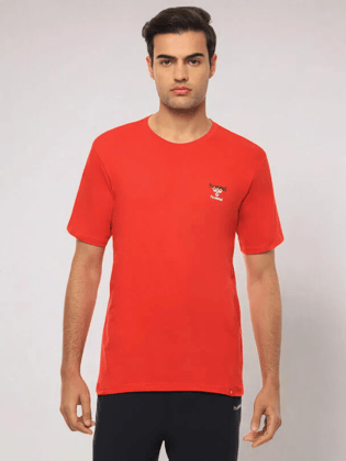 Champ Cotton Poly T-Shirt - M / Barbados Cherry / Red Champ Cotton Poly T-Shirt - M / Barbados Cherry / Red