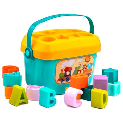 Storite Montessori Toys for 1 Year Old,Baby Sorter Toy Colorful Cube and Multi Sensory Shape, Toddler Developmental Learning Toys Birthday Gifts,Baby Toys 6-12-18 Months (16 Pcs)
