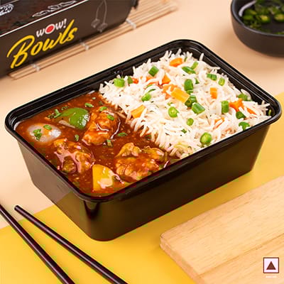 Fried Rice With Hot Garlic Chicken