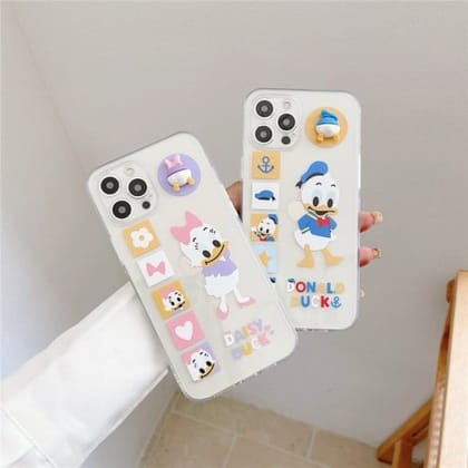 4D Charm Donald And Daisy Custom Slim Soft Cases-Left Design