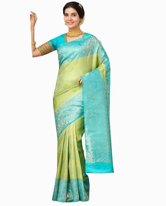 Women's Kanjivaram Soft Pure Silk Banarasi Sarees