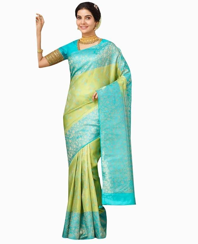Women's Kanjivaram Soft Pure Silk Banarasi Sarees