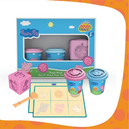 Dough Magic Peppa Pig Roll N' Match Cube Activity Set