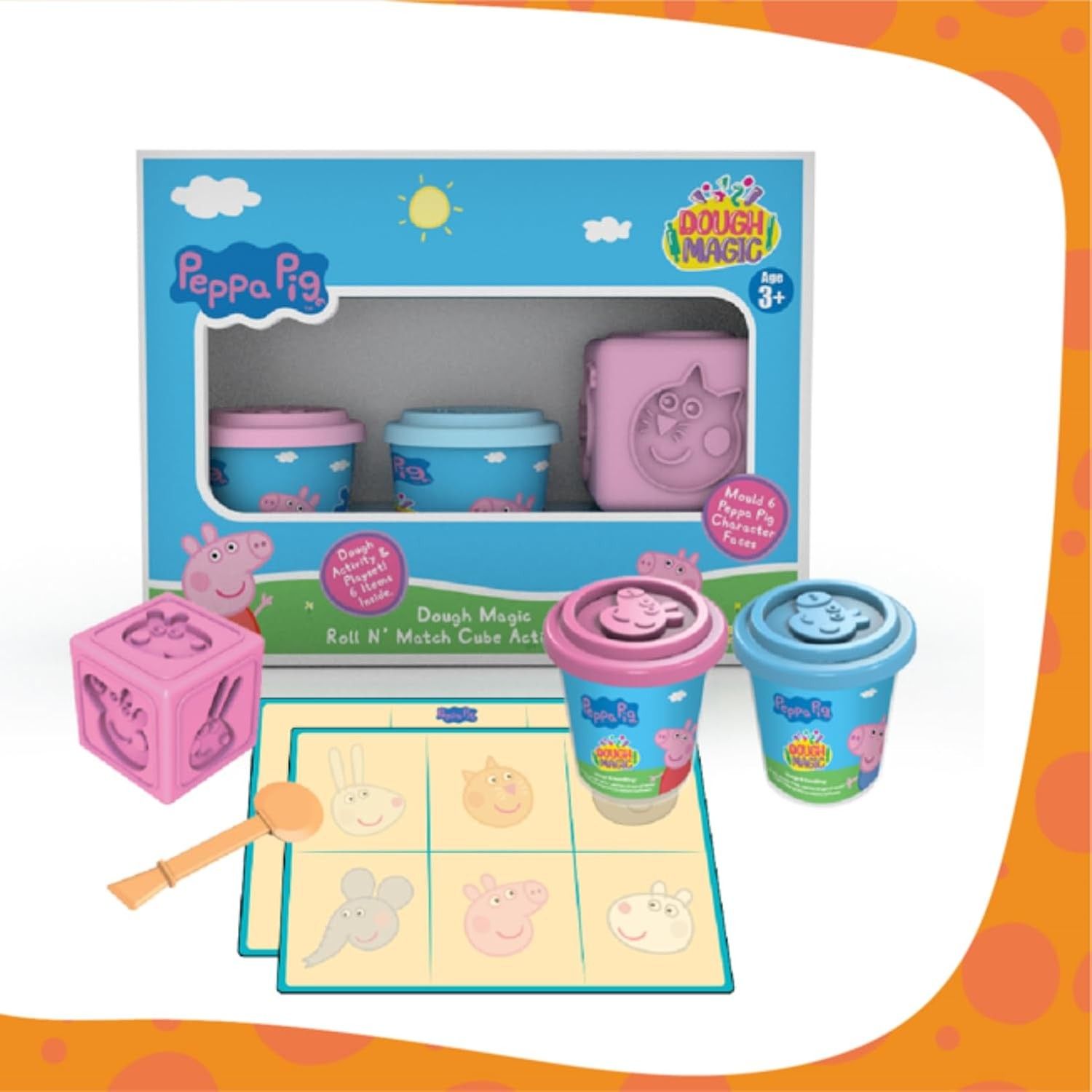 Dough Magic Peppa Pig Roll N' Match Cube Activity Set