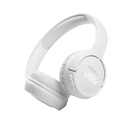 JBL Tune 510BT, On Ear Wireless Headphones with Mic, up to 40 Hours Playtime, Pure Bass, Quick Charging, Dual Pairing, Bluetooth 5.0 & Voice Assistant Support for Mobile Phones (White) JBL Tune 510BT, On Ear Wireless Headphones with Mic, up to 40 Hours P
