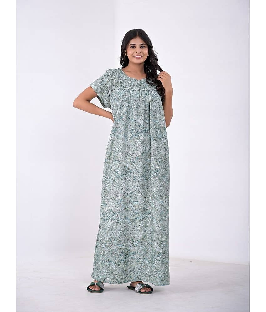 Apratim Multicolor Satin Women's Nightwear Nighty & Night Gowns ( Pack of 1 )