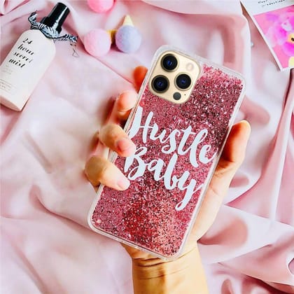 Hustle Baby Glitter Quicksand Case-iPhone 12 Pro