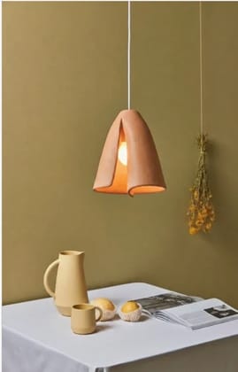 Kagaz Terracotta  Pendant  Light  18 Cm X 16 cm