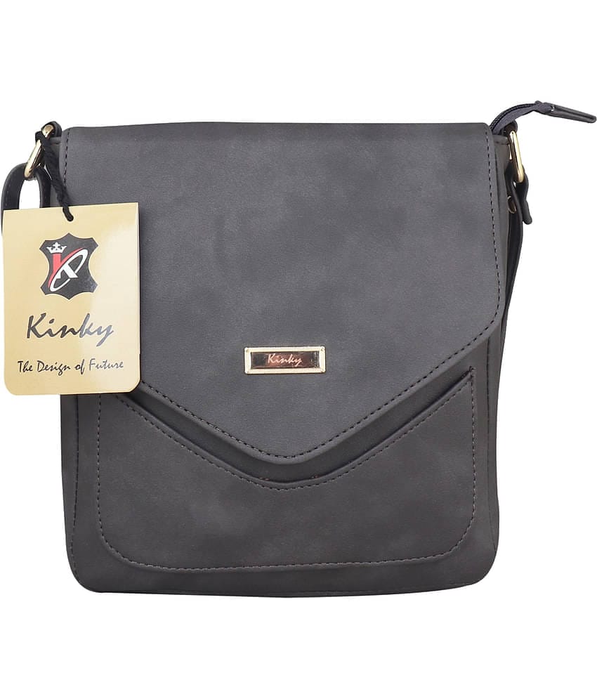 KINKY Brown P.U. Sling Bag