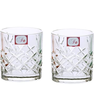 Somil Whisky  Glasses Set,  200 ML - (Pack Of 2)