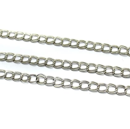 Metal Chain Silver 1 Mtr-Silver / Iron
