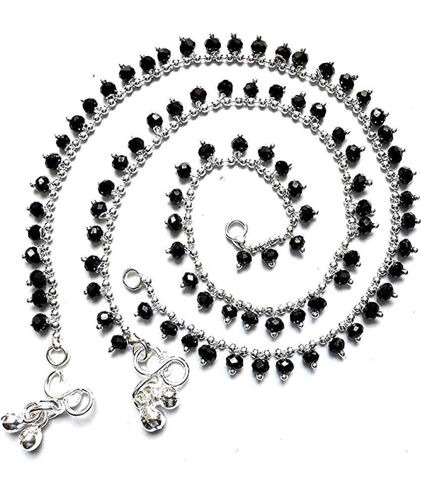 Sunhari Jewels - Black Anklets ( Pack of 1 )