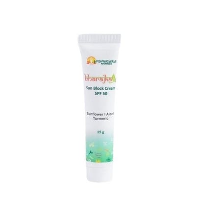 Vishwaswami Ayurveda Sun Block Cream SPF 50, 15 gm