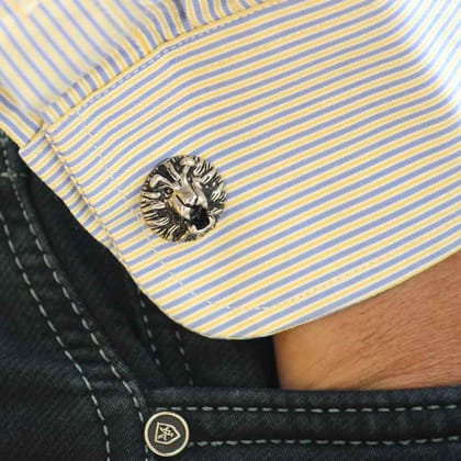 Roar Sterling Silver Cufflink for Men