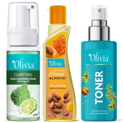 Olivia Love for CTM Combo with Cleansing Foam, Toner and Moisturizer