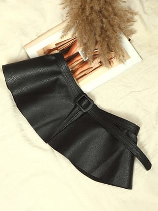 Black Peplum Belt-Belt