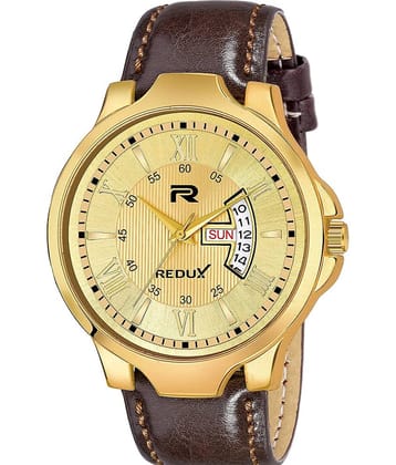 Redux - Brown Leather Analog Men's Watch