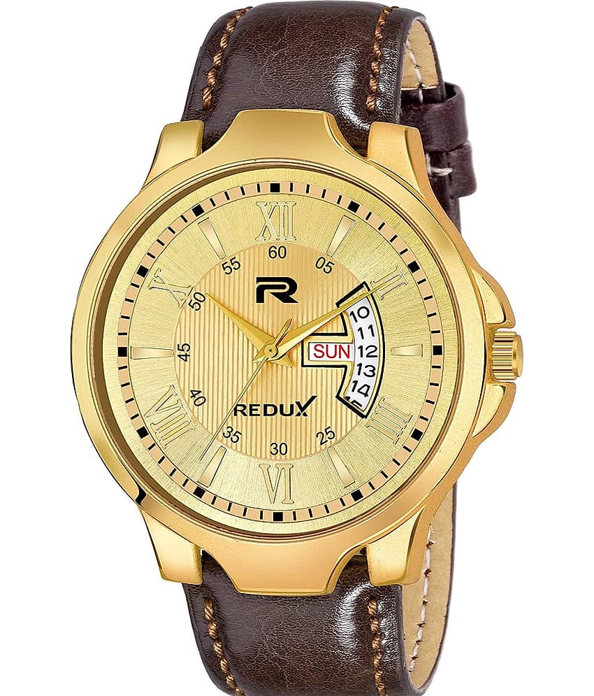 Redux - Brown Leather Analog Men's Watch