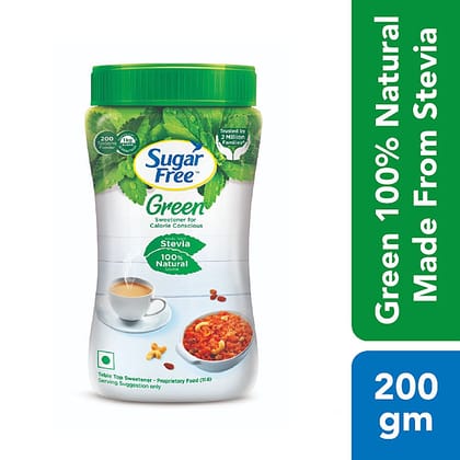 Sugar Free Green 100% Natural Made From Stevia, 200 G