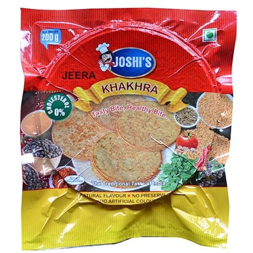 Joshi's Jeera Khakhra (200g) | Traditional Crispy Snack | Healthy Tea-Time Treat