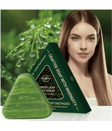 Treszo Antibacterial Seven Green Shampoo Bar Soap Soap for All Skin Type ( Pack of 1 )