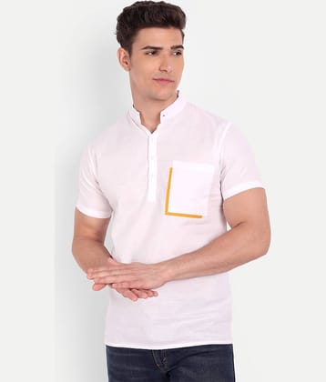 Vida Loca - Beige Linen Slim Fit Men's Casual Shirt (Pack of 1)