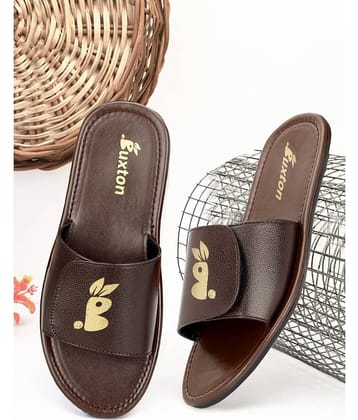 Buxton Brown Men's Slide Flip Flop