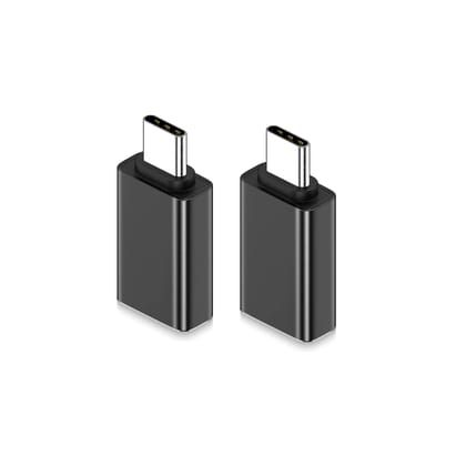 Flixx USB Type-C to USB-A Adapter, High-Speed USB 3.0 Transfer-2 Pcs