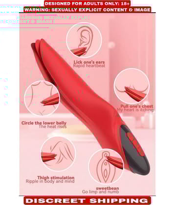 WIRELESS LU-XURY SILICONE TONGUE SHAPED VIBRATOR IN 10 VIBRATION MODES+7 TONGUE VIBRATION WITH MAGNETIC USB CHARGING OPTION BY KAMAHOUSE (LOW PRICE SEX TOYS)