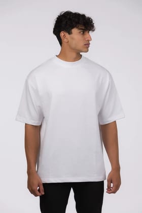 The Staple  Oversized Tee - White-S
