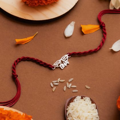 Swag Bhai Sterling Silver Rakhi