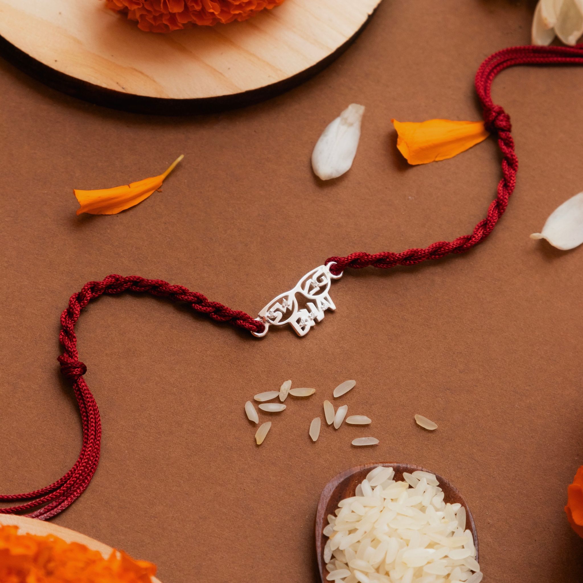 Swag Bhai Sterling Silver Rakhi