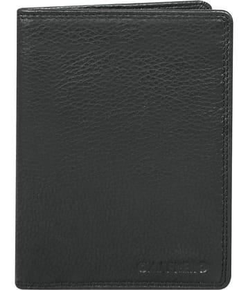 Calfnero Leather Black Passport Holder
