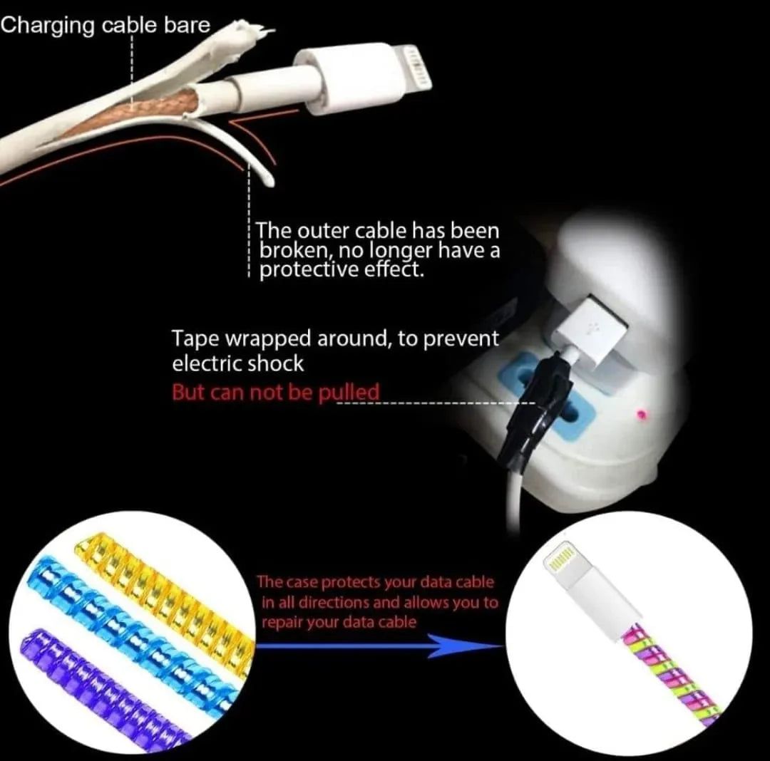 TecSox Spiral Cable Protector | Grey Silver