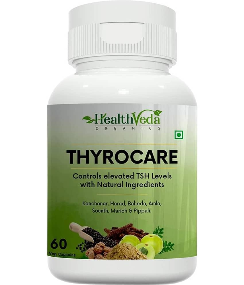 Health Veda Organics Thyrocare Supplements, 60 Veg Capsules