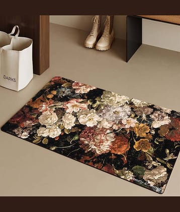 mahek accessories Set of 1 Anti-skid Rubber Door Mat ( 60 X 40 cm ) Multi