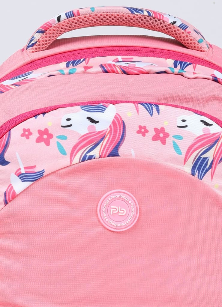 PB Pearlbags LARSEN 21L Printed Casual Backpack,3 Compartment,Premium Fabric,Water Resistant Anti Theft,School & College Bag for Boys and Girls,Office & Travel Bag for Men and Women,46X31X15 Cms