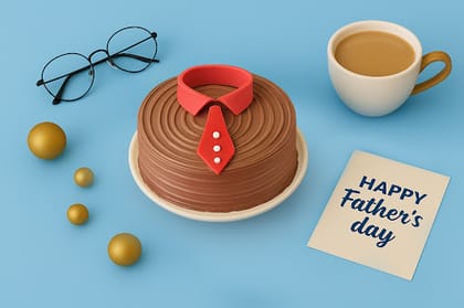Tied With Love Father's Day Bento Cake