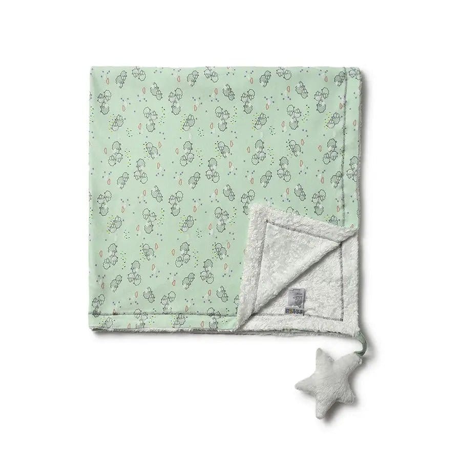 Frosty'z Li'l Bub Knitted Interlock Blanket-85x85 cm / Green / 999